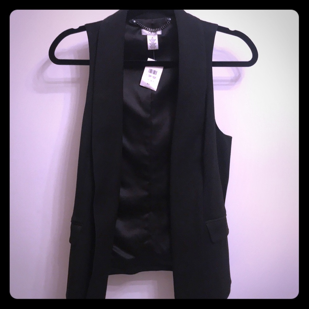 Women’s tuxedo vest.